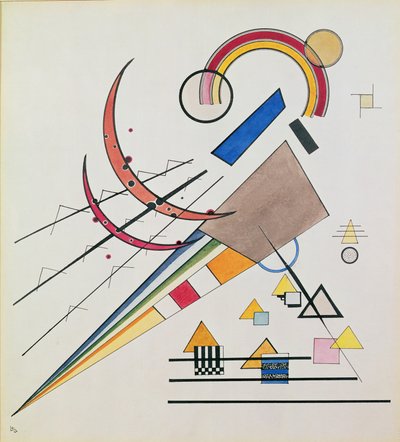 Met de driehoek door Wassily Kandinsky